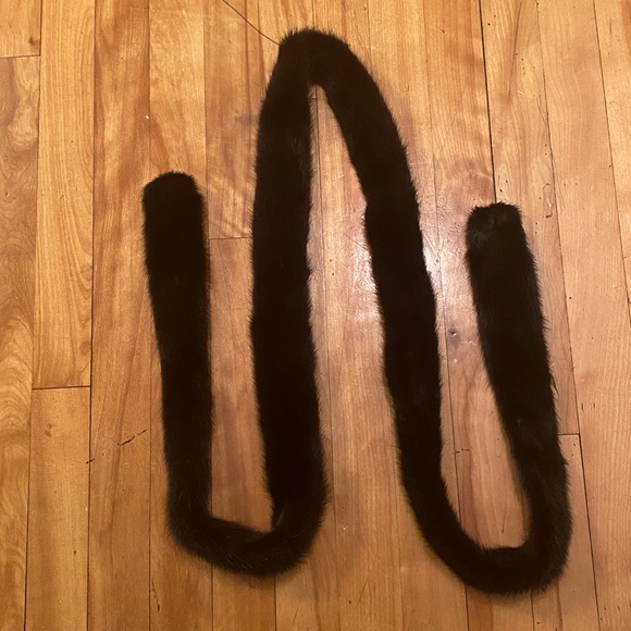 Vintage mink long Thin fur scarf - Picture 6 of 8